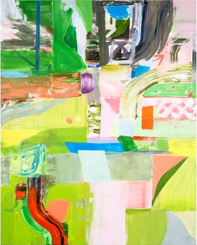 Summer Lawns, painting by Donald Vaccino